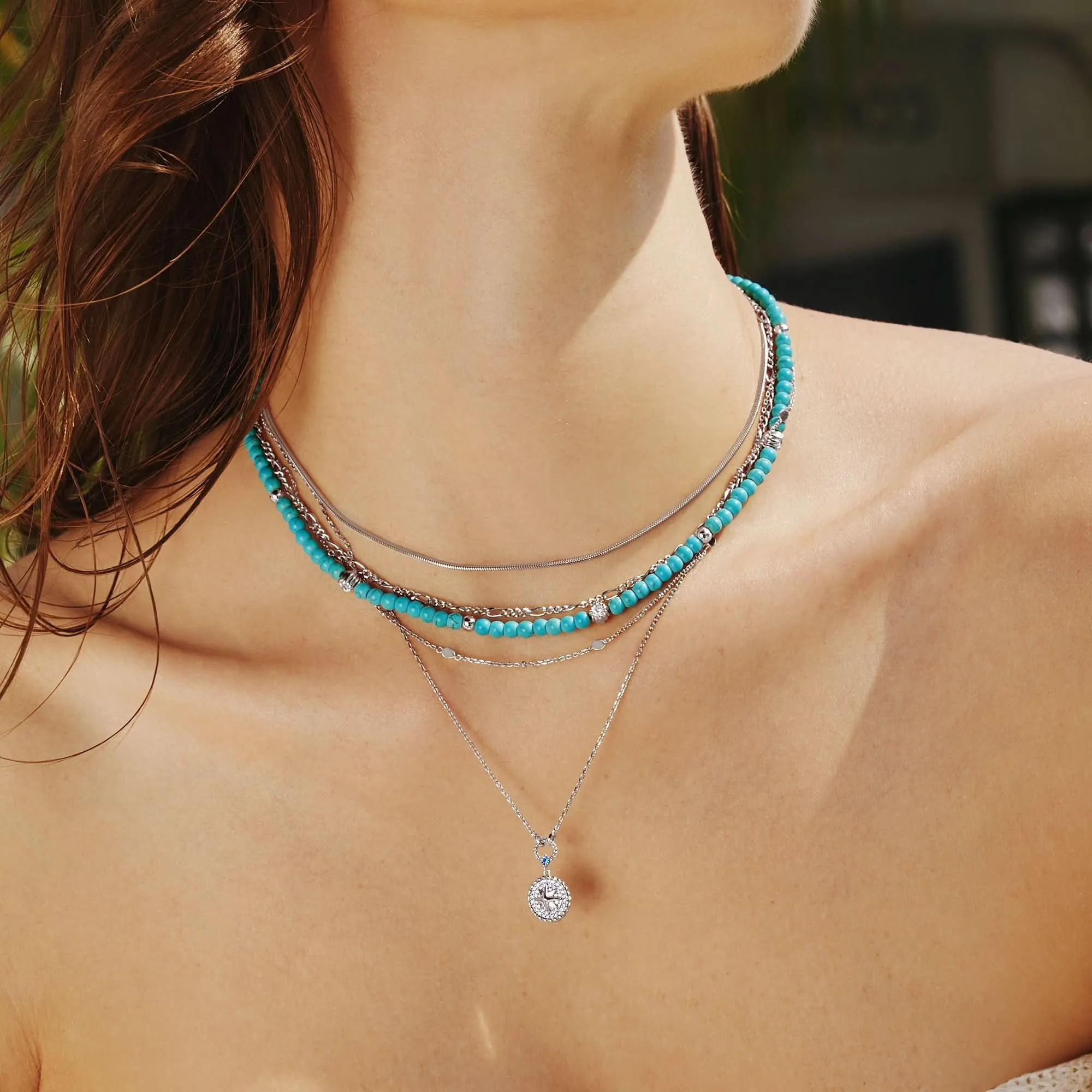 Silver Filia Curb Chain Necklace N063-04H Ania Haie Jewellery