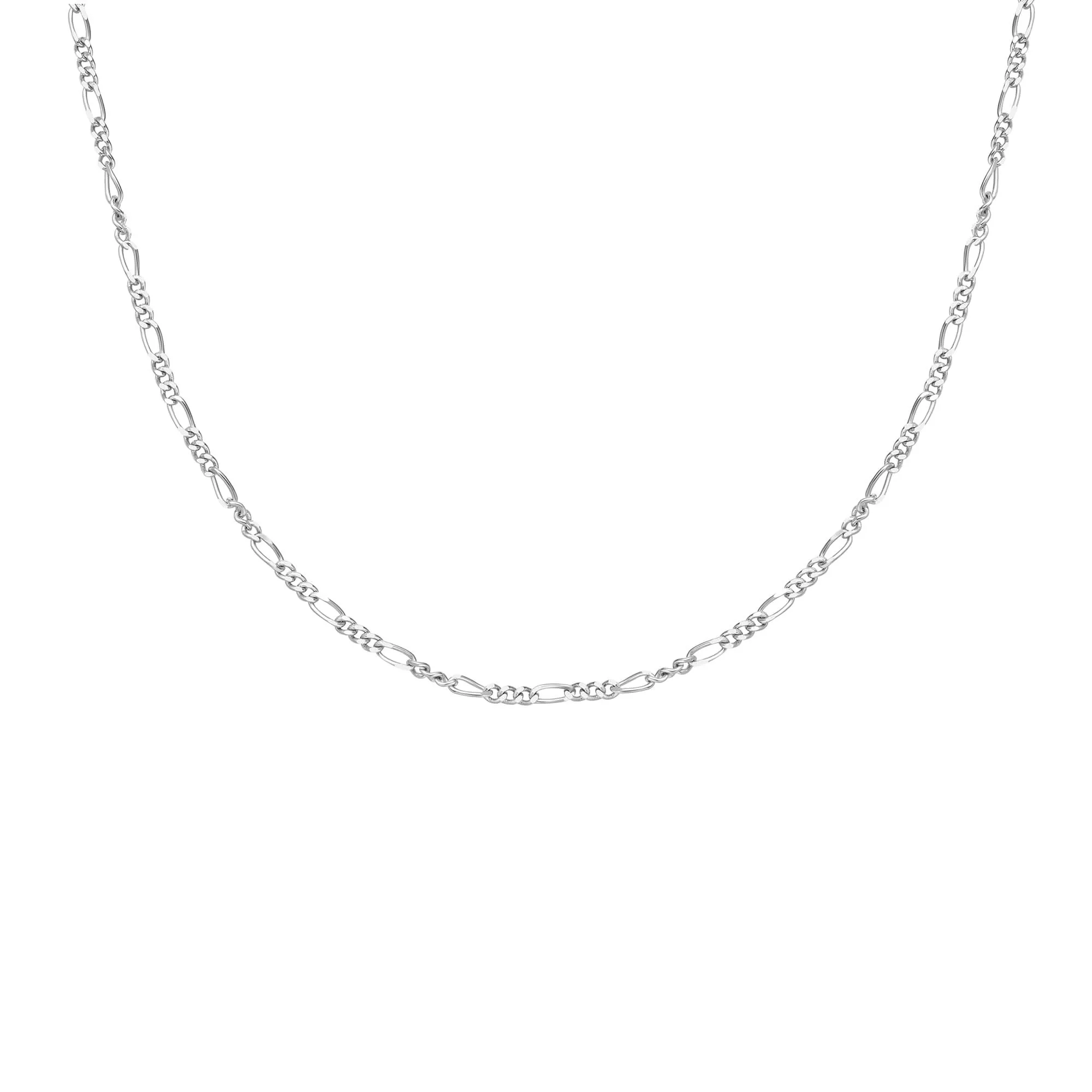 Silver Filia Curb Chain Necklace N063-04H Ania Haie Jewellery