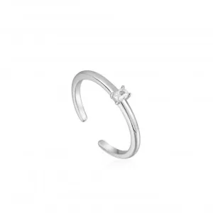 Silver Glam Adjustable Ring R037-01H Ania Haie Jewellery