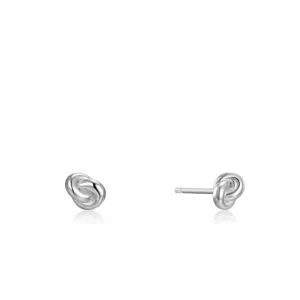 Silver Knot Stud Earrings E029-01H Ania Haie Jewellery