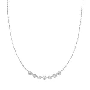 Silver Pavé Multi Beaded Chain Necklace N065-07H Ania Haie Jewellery