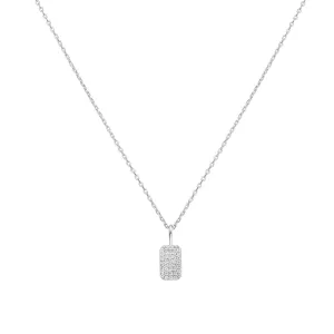 Silver Pavé Pendant Necklace N064-01H Ania Haie Jewellery