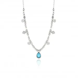 Silver Rhodium Plated Turquoise Labradorite Necklace N014-03H Ania Haie Jewellery