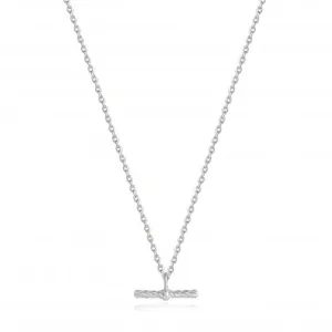 Silver Rope T-Bar Necklace N036-01H Ania Haie Jewellery