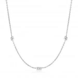 Silver Smooth Twist Chain Necklace N038-02H Ania Haie Jewellery