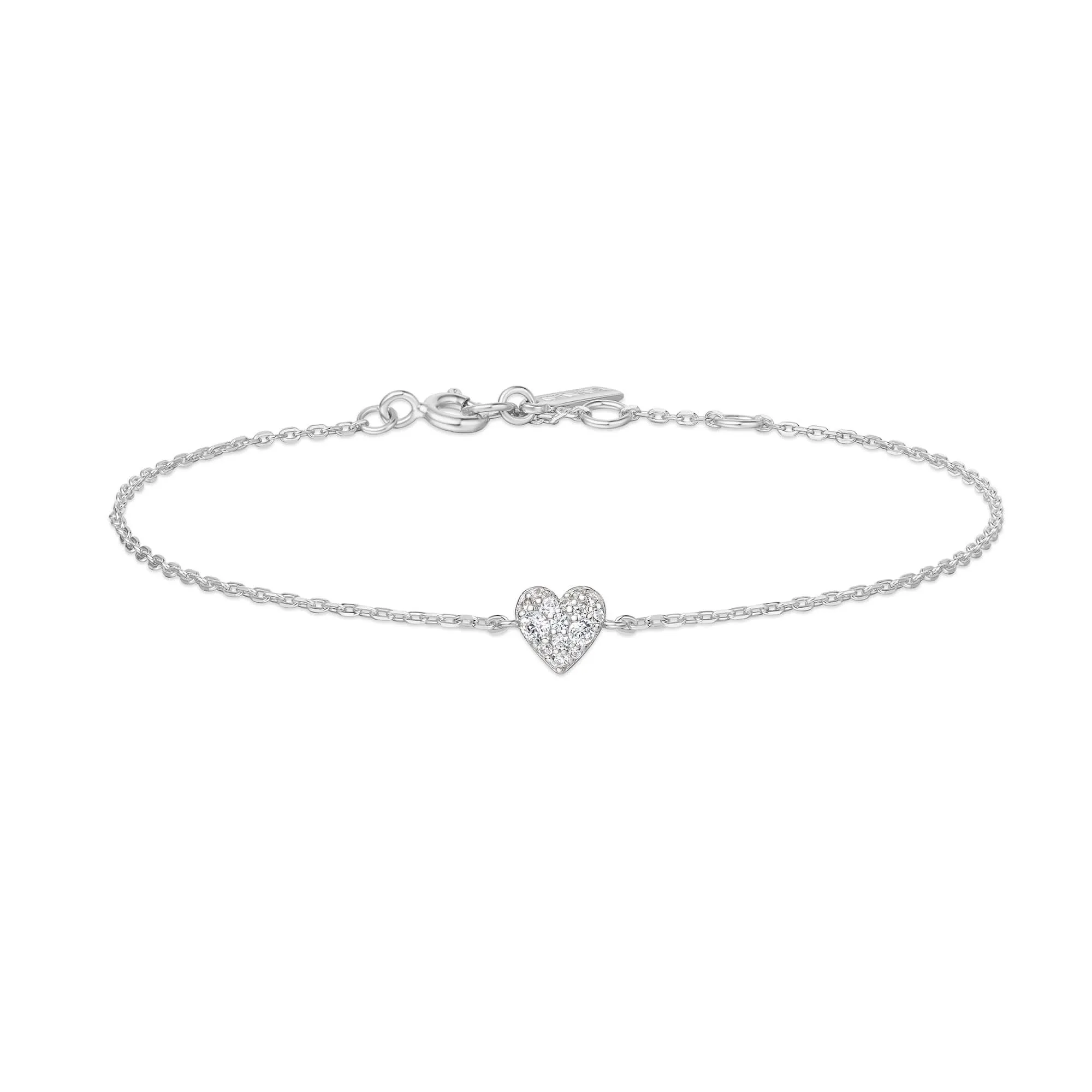 Silver Sweetheart Pavé Bracelet B064-01H Ania Haie Jewellery