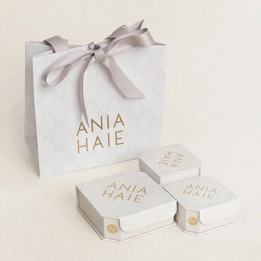 Silver Texture Medium Huggie Hoop Earrings E063-05H Ania Haie Jewellery