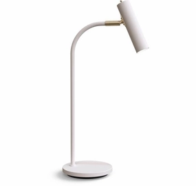 SLENDER BORDLAMPE HVIDT STRUKTUR OG MESSING - BELID ambient lighting fixture