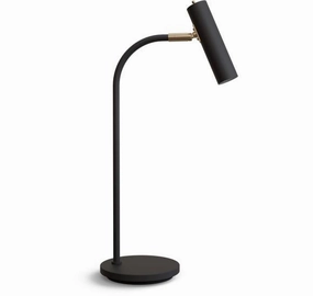 SLENDER BORDLAMPE SORT STRUKTUR OG MESSING - BELID ambient lighting fixture