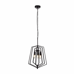 Slinky 3 Light Black Metal Adjustable Ceiling Pendant minimalist ceiling light