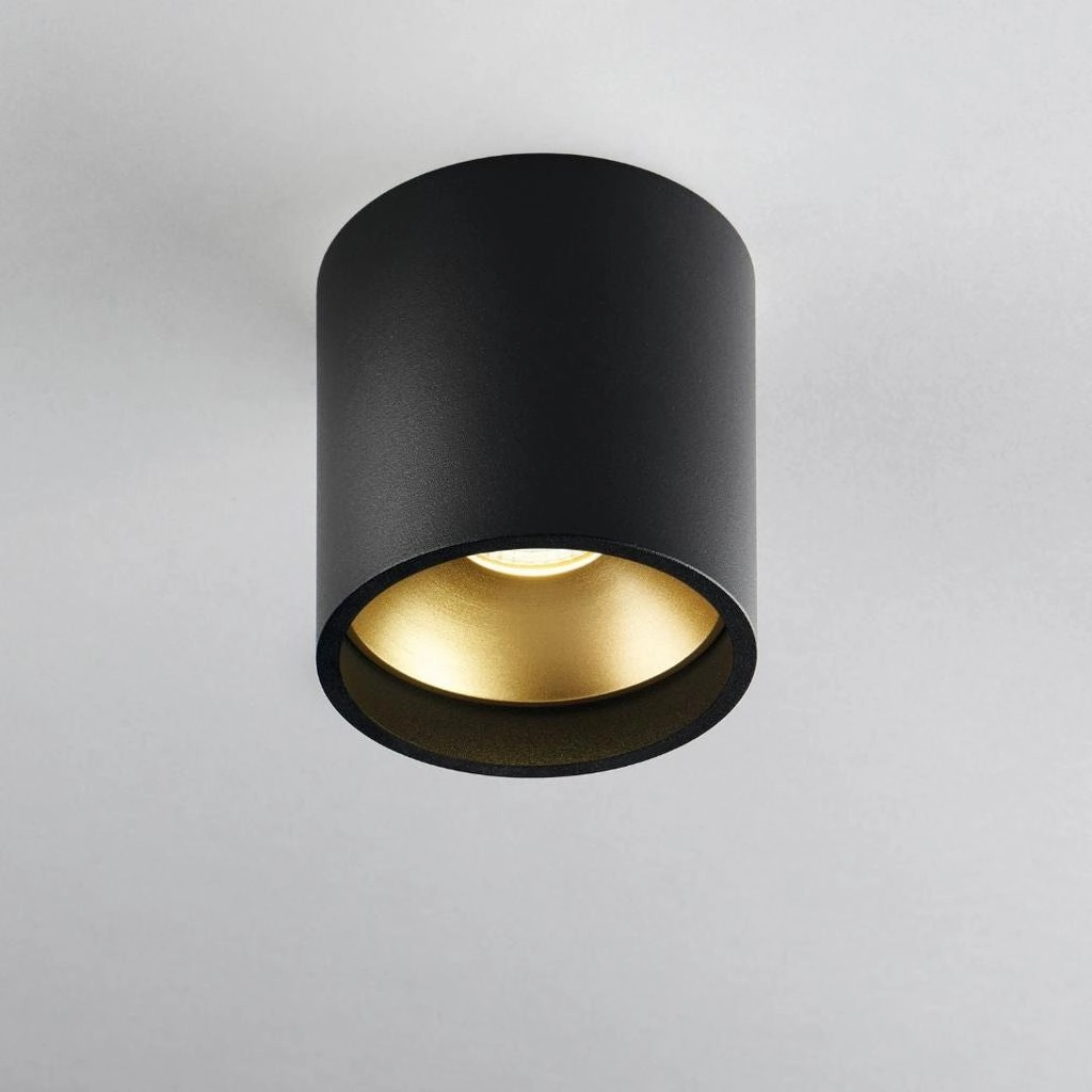 Solo 1 Round Loftlampe Sort/guld LED ceramic table lamp