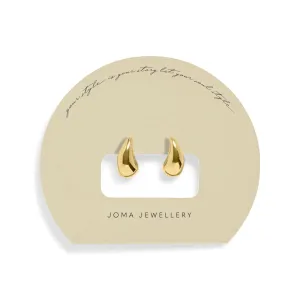 Soul Shine Droplet Gold Plated Earrings 7602 Joma Jewellery