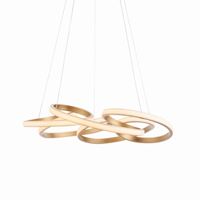 Spiral Gold Modern LED Ceiling Pendant Light minimalist ceiling light