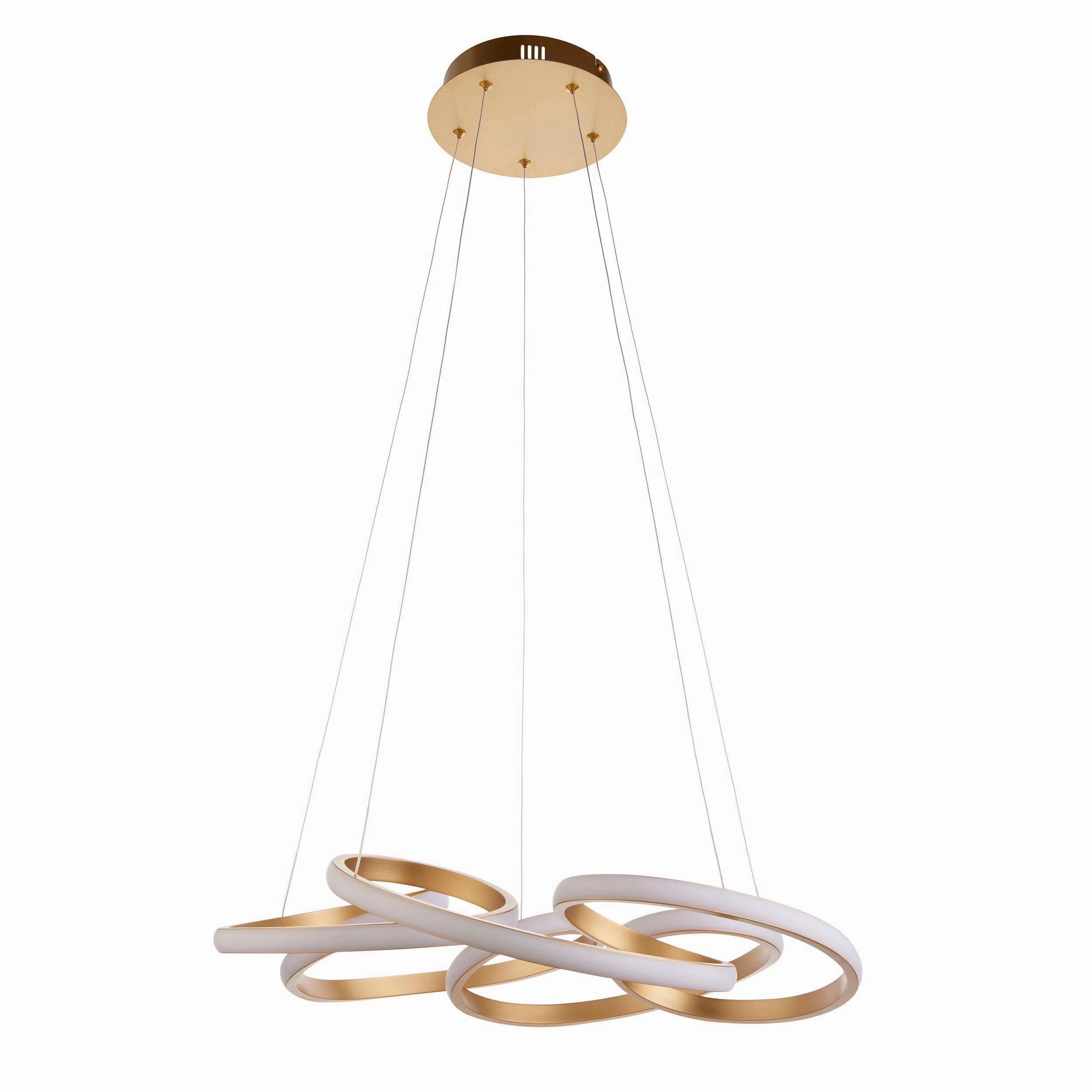 Spiral Gold Modern LED Ceiling Pendant Light