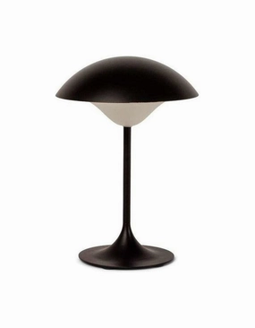 Spring Copenhagen Eclipse Table Lamp, Charcoal designer outdoor lamp