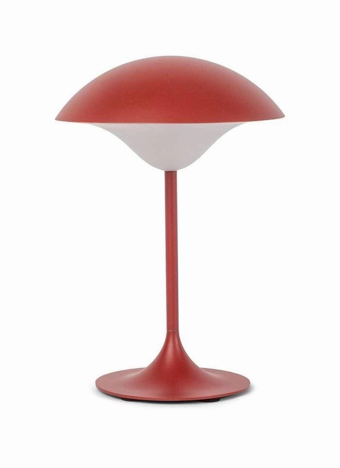 Spring Copenhagen Eclipse Table Lamp, Ruby Red