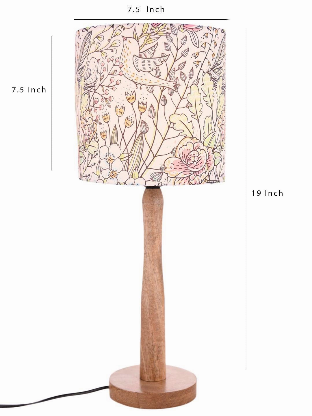 Spring Leaves Wooden Lamp
