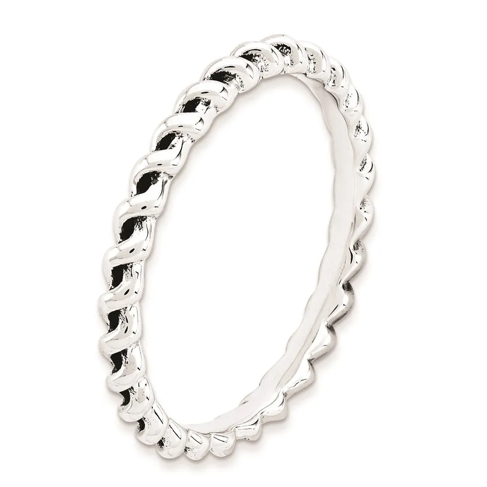 Stackable Expressions Jewelry Sterling Silver Stackable Expressions Antiqued Ring | QSK1650
