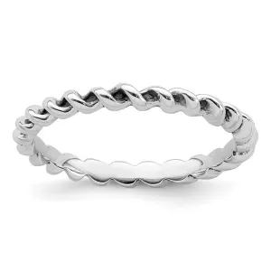 Stackable Expressions Jewelry Sterling Silver Stackable Expressions Antiqued Ring | QSK1650
