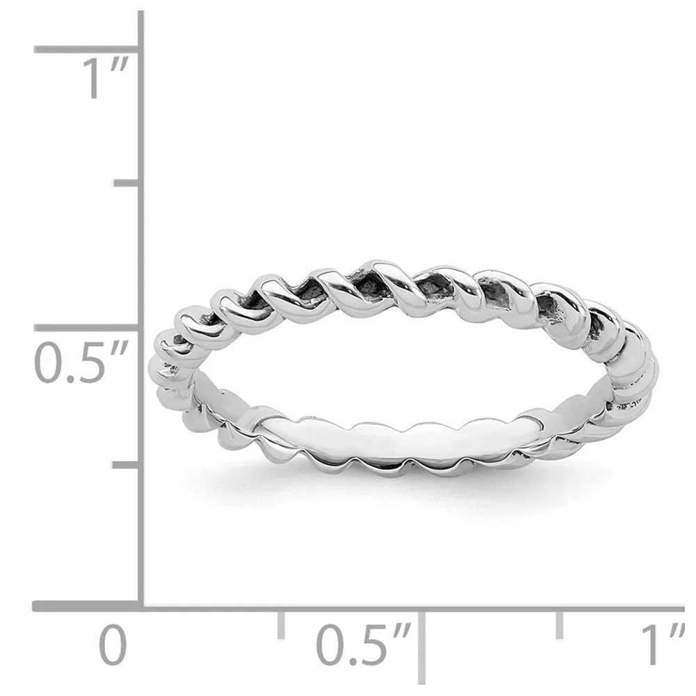 Stackable Expressions Jewelry Sterling Silver Stackable Expressions Antiqued Ring | QSK1650