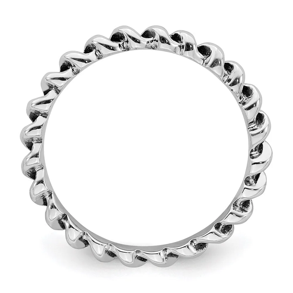 Stackable Expressions Jewelry Sterling Silver Stackable Expressions Antiqued Ring | QSK1650