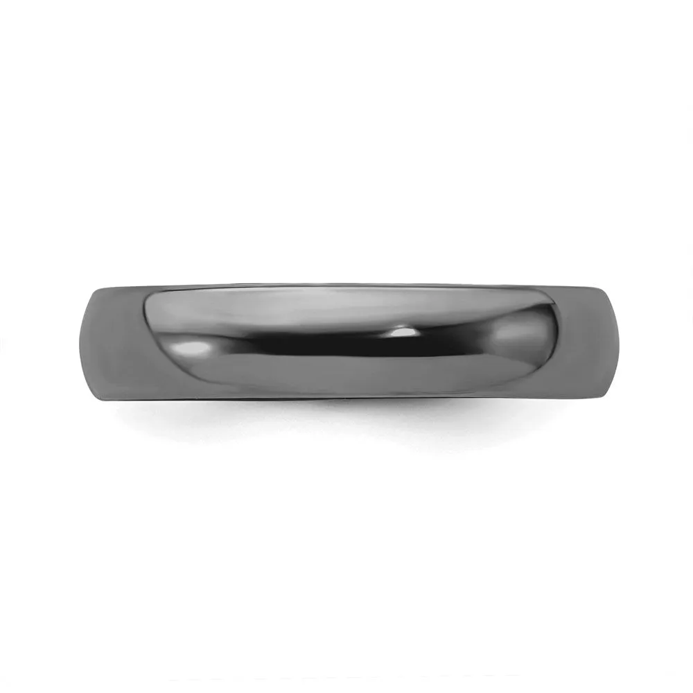 Stackable Expressions Jewelry Sterling Silver Stackable Expressions Black-plated Polished Ring | QSK293