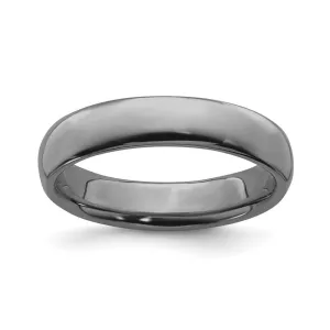 Stackable Expressions Jewelry Sterling Silver Stackable Expressions Black-plated Polished Ring | QSK293