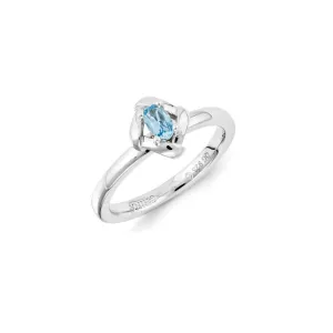 Stackable Expressions Jewelry Sterling Silver Stackable Expressions Blue Topaz Ring | QSK1285