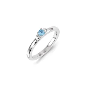 Stackable Expressions Jewelry Sterling Silver Stackable Expressions Blue Topaz Ring | QSK1310