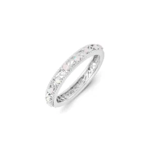 Stackable Expressions Jewelry Sterling Silver Stackable Expressions Created Opal Ring | QSK1236