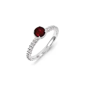 Stackable Expressions Jewelry Sterling Silver Stackable Expressions Created Ruby Ring | QSK1108