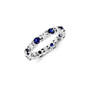 Stackable Expressions Jewelry Sterling Silver Stackable Expressions Created Sapphire Ring | QSK1221