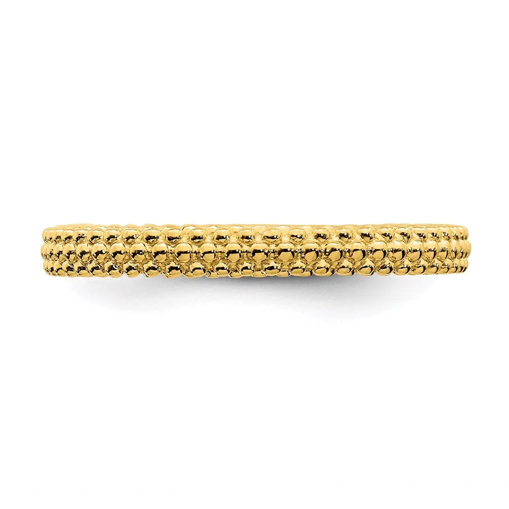 Stackable Expressions Jewelry Sterling Silver Stackable Expressions Gold-plated Domed Ring | QSK879