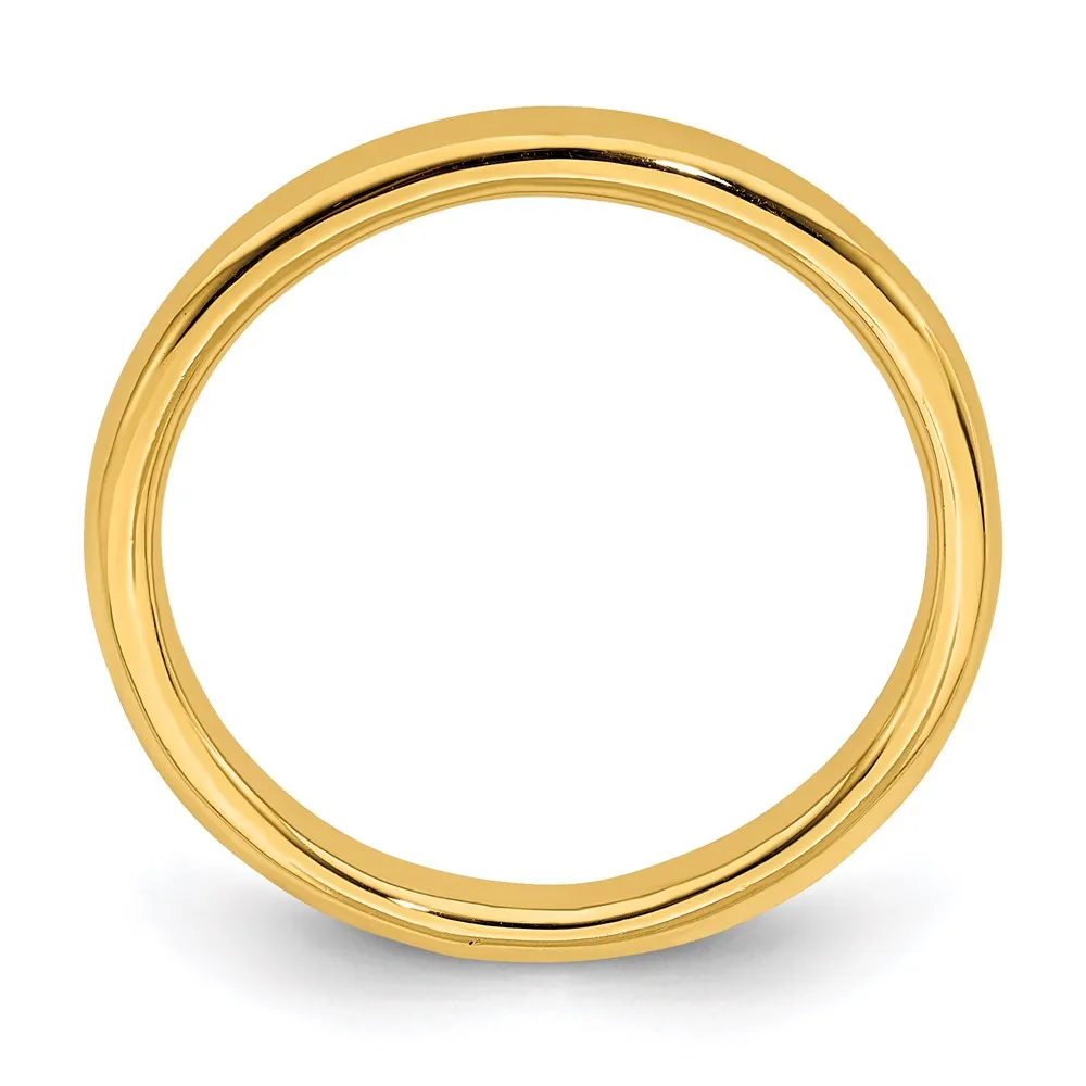 Stackable Expressions Jewelry Sterling Silver Stackable Expressions Gold-plated Polished Ring | QSK230