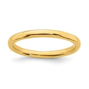 Stackable Expressions Jewelry Sterling Silver Stackable Expressions Gold-plated Polished Ring | QSK230