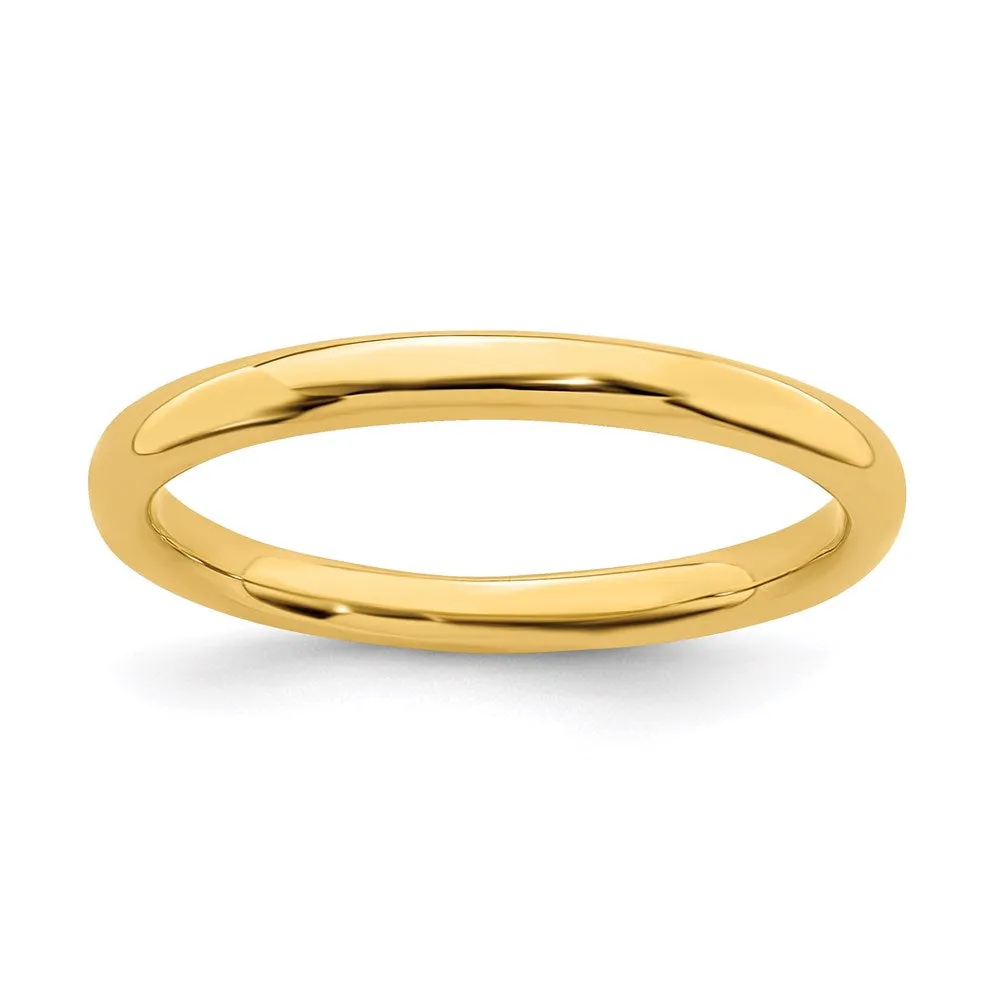 Stackable Expressions Jewelry Sterling Silver Stackable Expressions Gold-plated Polished Ring | QSK230