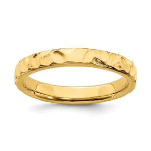 Stackable Expressions Jewelry Sterling Silver Stackable Expressions Gold-plated Ring | QSK258