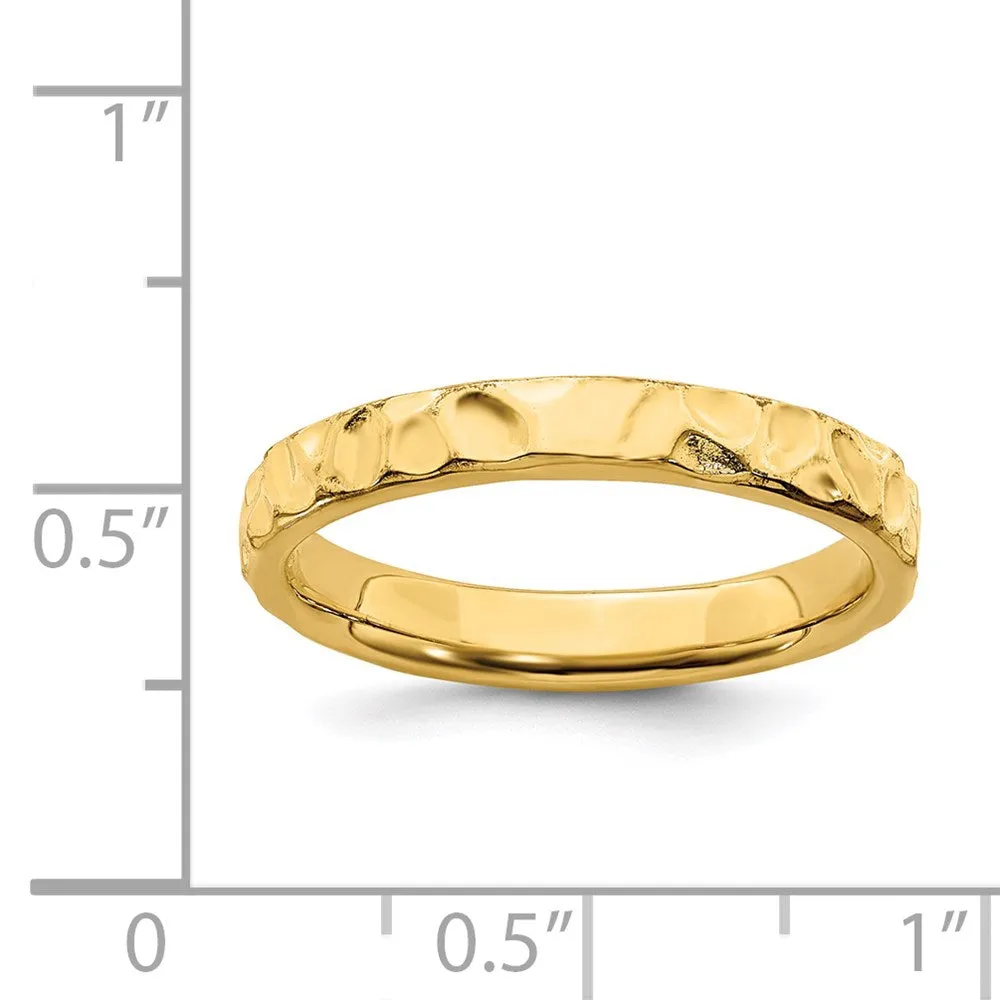 Stackable Expressions Jewelry Sterling Silver Stackable Expressions Gold-plated Ring | QSK258