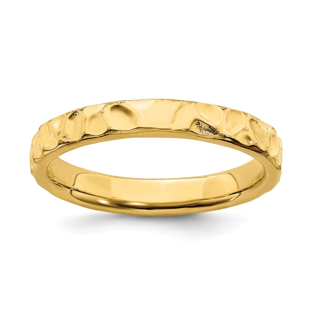 Stackable Expressions Jewelry Sterling Silver Stackable Expressions Gold-plated Ring | QSK258