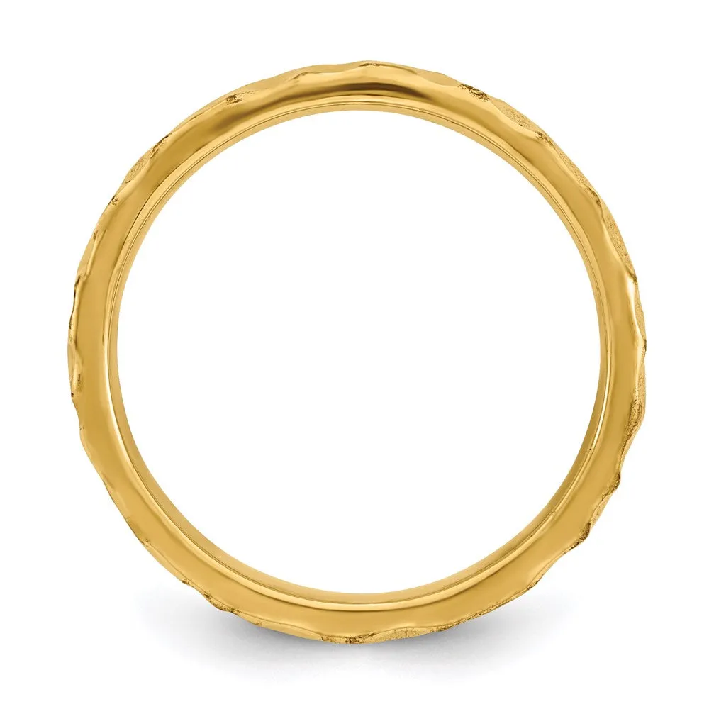 Stackable Expressions Jewelry Sterling Silver Stackable Expressions Gold-plated Ring | QSK258