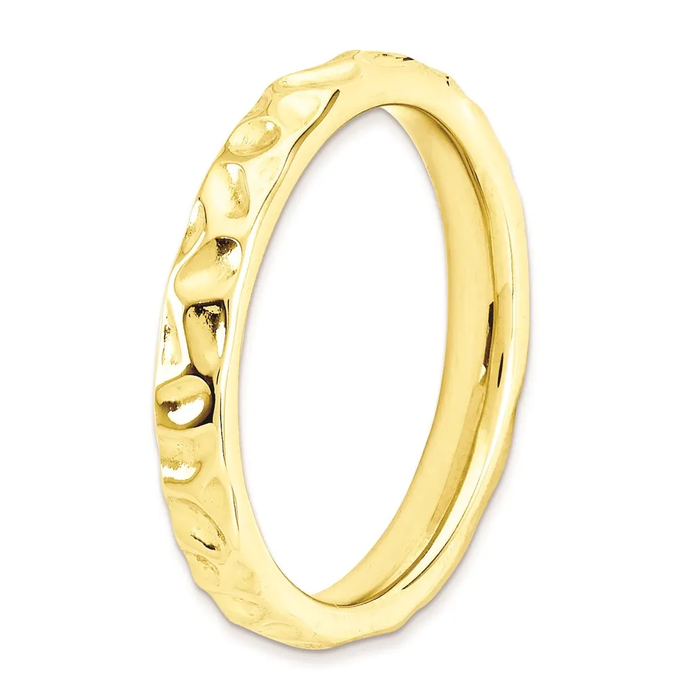 Stackable Expressions Jewelry Sterling Silver Stackable Expressions Gold-plated Ring | QSK258