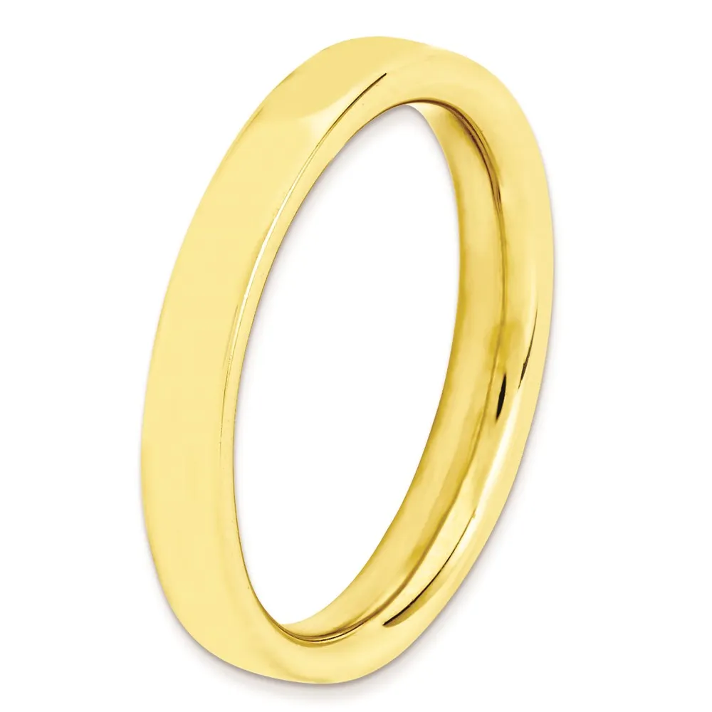 Stackable Expressions Jewelry Sterling Silver Stackable Expressions Gold-plated Ring | QSK262