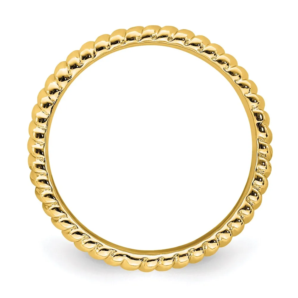 Stackable Expressions Jewelry Sterling Silver Stackable Expressions Gold-plated Ring | QSK266