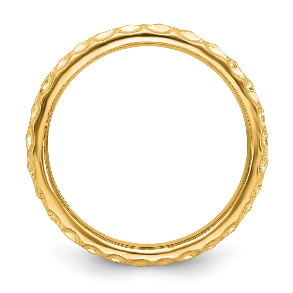 Stackable Expressions Jewelry Sterling Silver Stackable Expressions Gold-plated Ring | QSK274