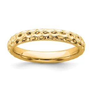 Stackable Expressions Jewelry Sterling Silver Stackable Expressions Gold-plated Ring | QSK274
