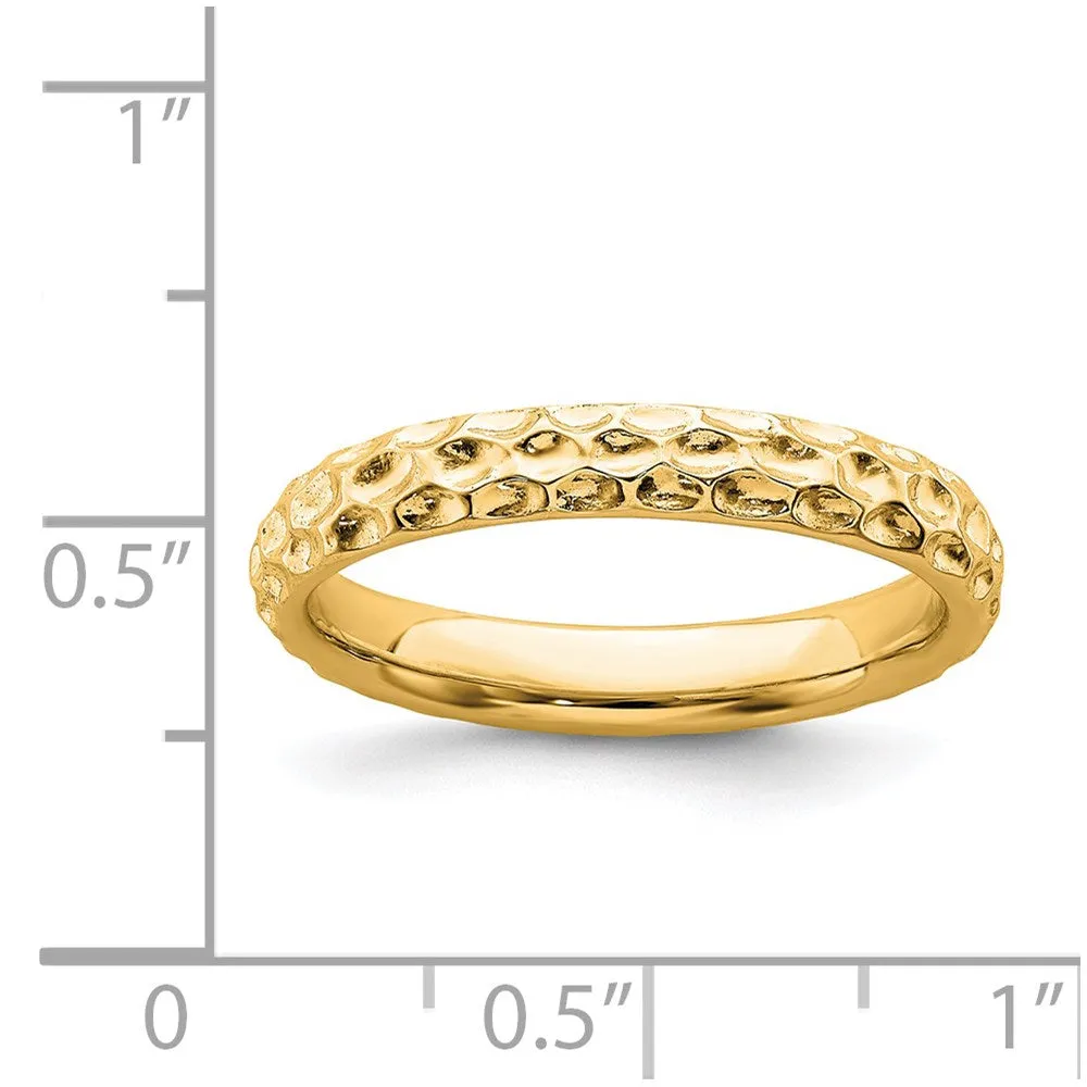 Stackable Expressions Jewelry Sterling Silver Stackable Expressions Gold-plated Ring | QSK274