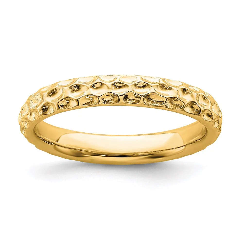 Stackable Expressions Jewelry Sterling Silver Stackable Expressions Gold-plated Ring | QSK274