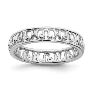 Stackable Expressions Jewelry Sterling Silver Stackable Expressions Leo Zodiac Ring | QSK2022