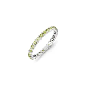 Stackable Expressions Jewelry Sterling Silver Stackable Expressions Peridot Ring | QSK1215