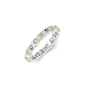 Stackable Expressions Jewelry Sterling Silver Stackable Expressions Peridot Ring | QSK1225
